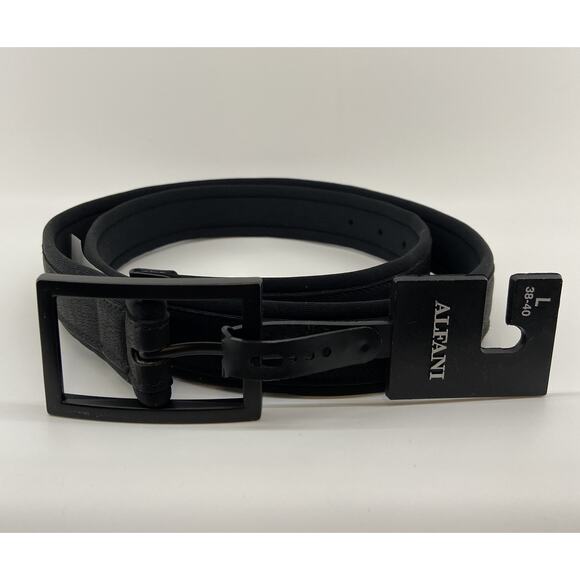 Alfani Other - Alfani Men's Large 38-40 Belt Neoprene Cushioned 1 3/8" Wide Black NEW